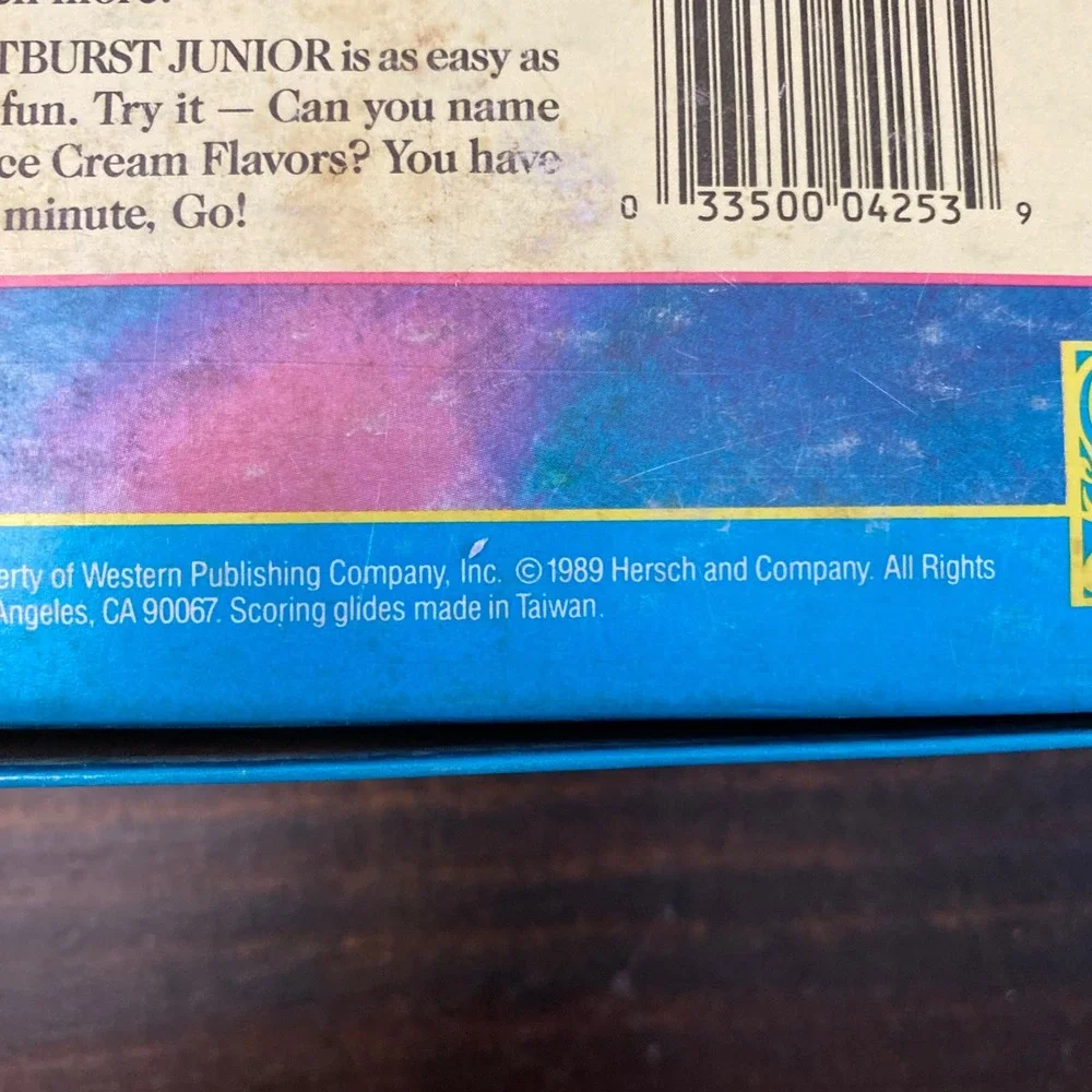 Vintage 1989‎ Outburst Junior COMPLETE Board Game Hersch and Company Kids